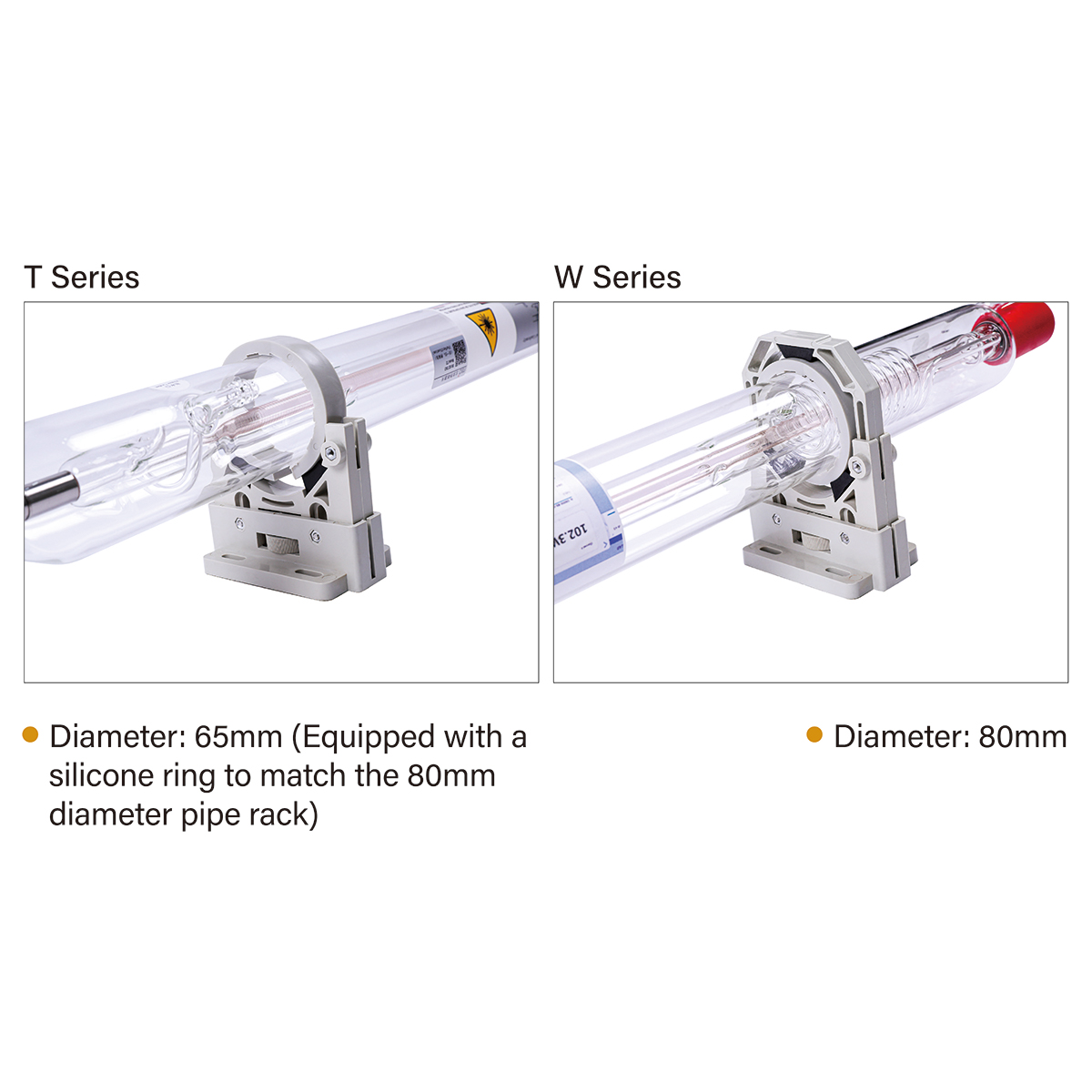 PRESIONQI RECI W & T Series CO2 Laser Tube - Bulk Cloned