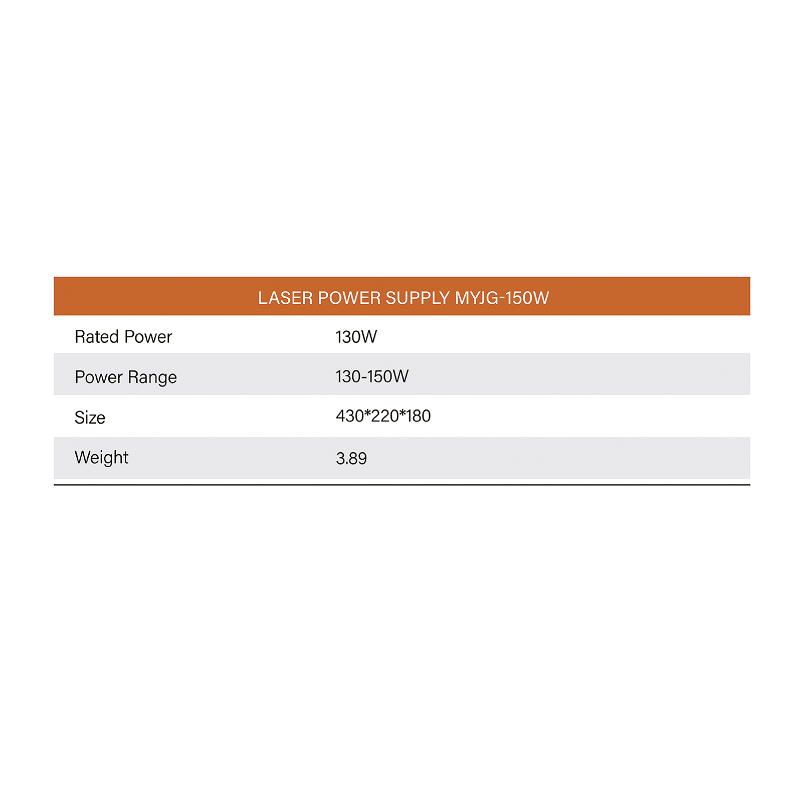 Zhenyu Laser Power Supply150W