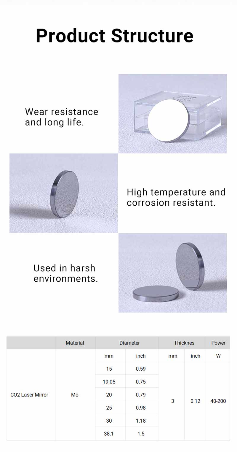 Co2 Laser Mirror Mo Material