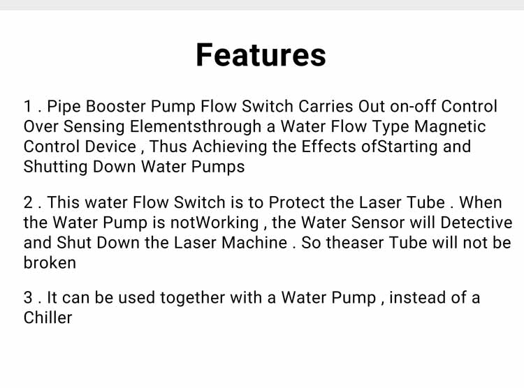 Water Flow Switch