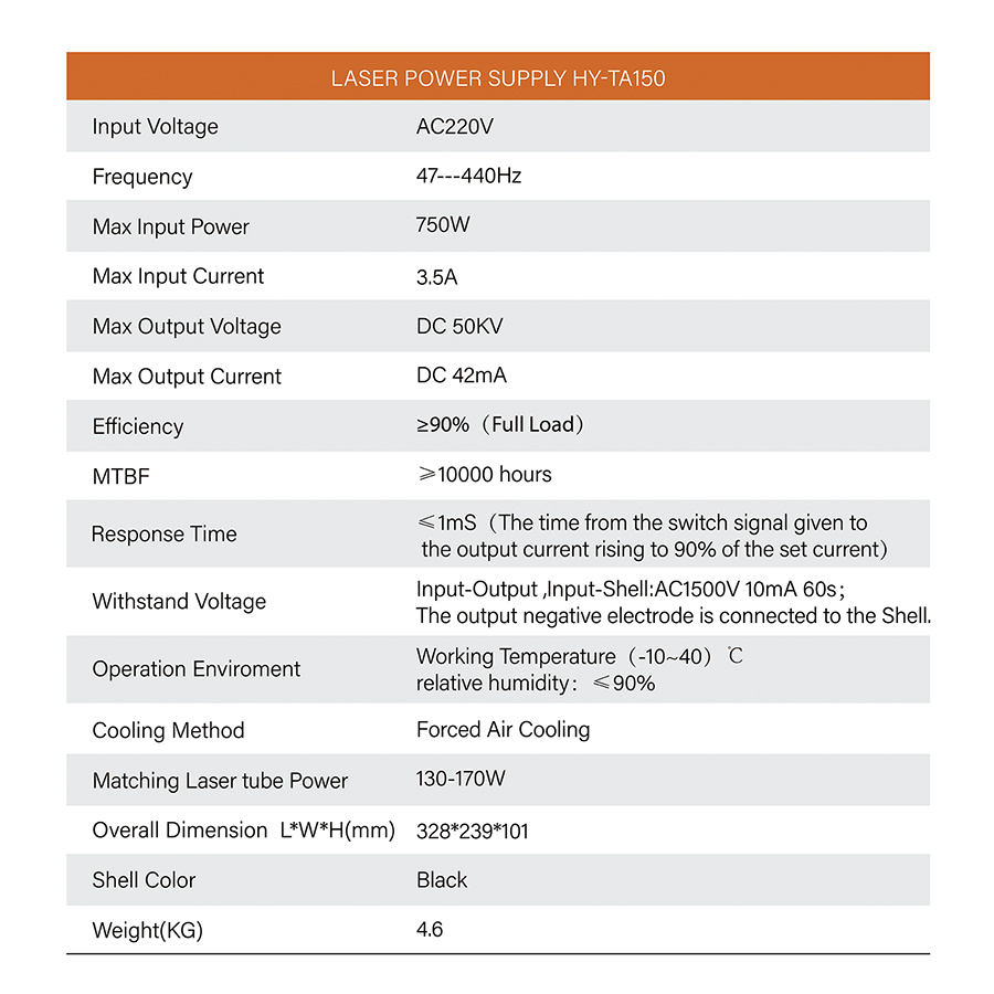 co2 laser power supply